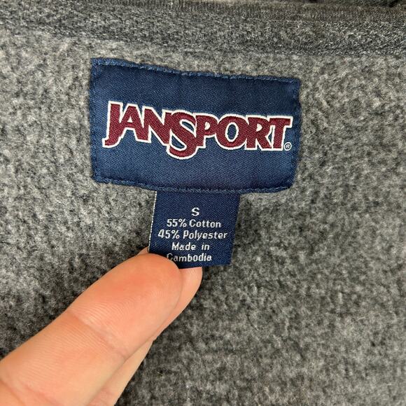 Jansport Grambling State Full Zip Fleece Hoodie Sweatshirt Gray Women's Size S - Picture 5 of 9